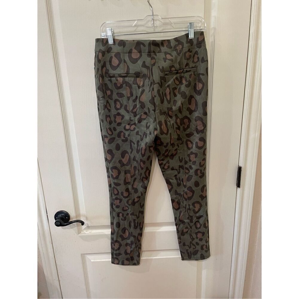 Anthropologie Maeve Alexandra Leopard Sueded Trousers Size 8 - Picture 5 of 8